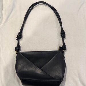 Elegant Black Leather Handbag